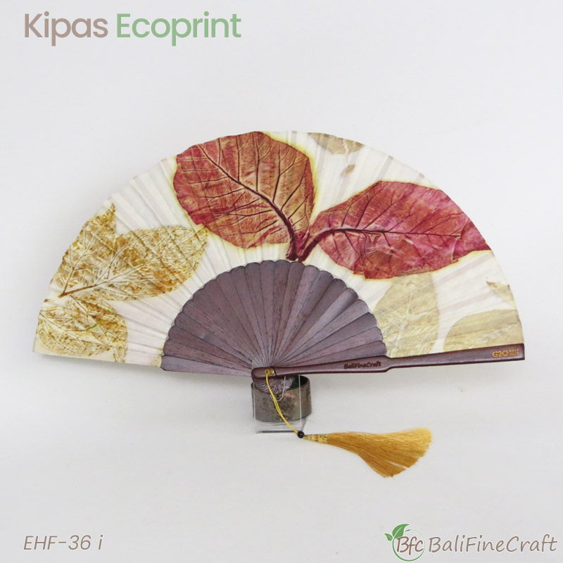 Kipas Ecoprint Natural Dark Brown 36