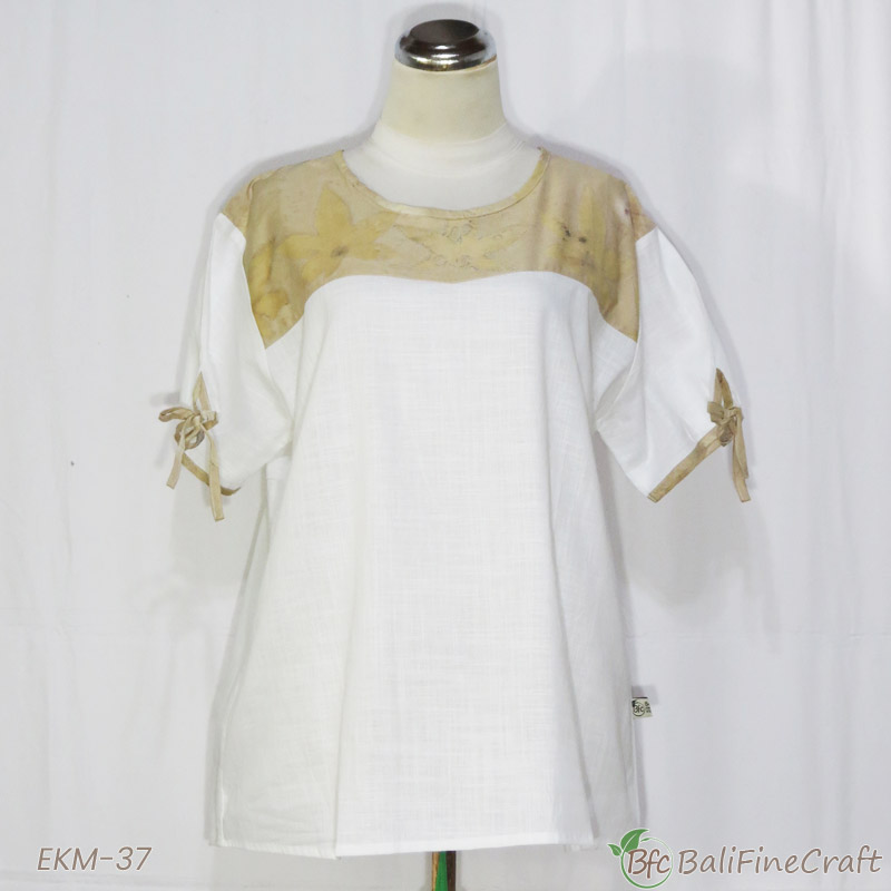 Baju Oblong Lengan Pendek Ecoprint 37