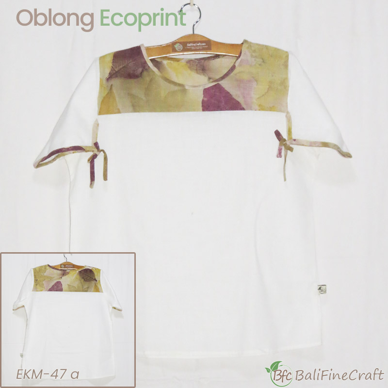 Baju Oblong Lengan Pendek Ecoprint 47