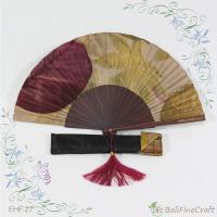 Kipas Ecoprint Mix Maroon 27