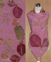 Kerudung Ecoprint Rayon Secang 03