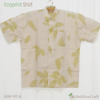 Kemeja Ecoprint Linen Secang 52 XL