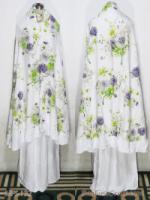 Mukena Super Motif Bunga Sakura 132