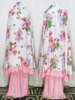 Mukena Super Motif Bunga Sakura 143